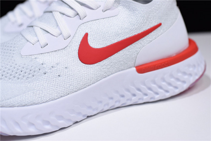 (image for) nike epic react flyknit white red AQ0067 800
